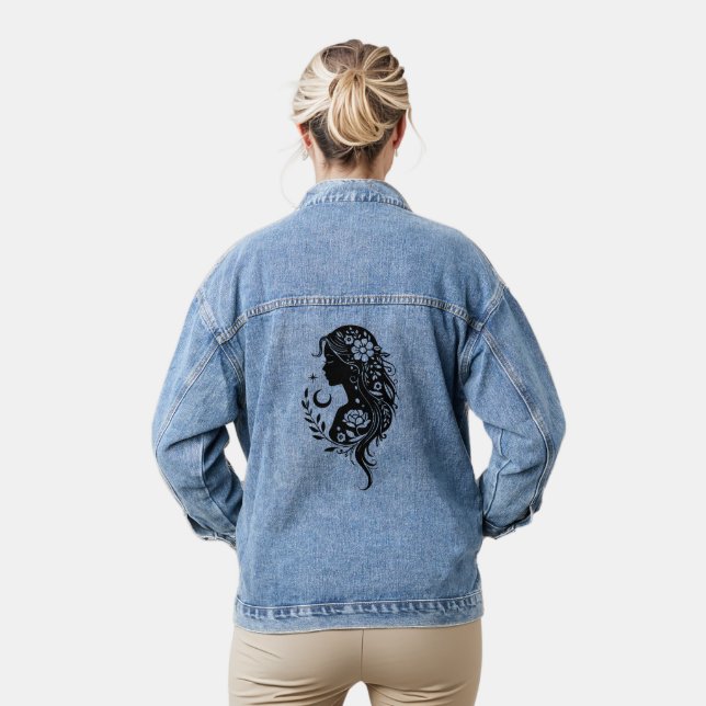 Classic Lady  Denim Jacket (Model)