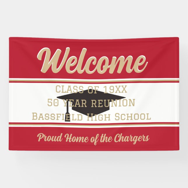 Classic! Large Custom Class Reunion banner (Horizontal)