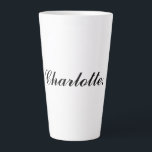 Classic Late Mug Featuring Your Personalised Name<br><div class="desc">Savour your favourite latte in this Classic Latte Mug featuring your Personalised Name. Crafted from durable ceramic with a sleek design,  it’s perfect for home or café moments. Personalise it to add a unique touch to your coffee ritual or gift it to someone special.</div>