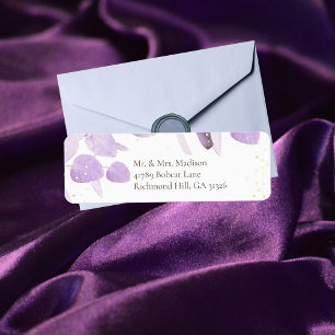 Classic Lavender Eucalyptus Return Address Label