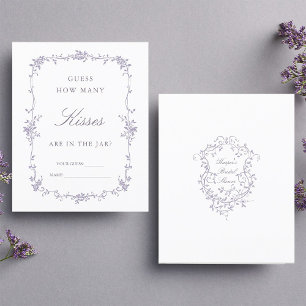 Classic Lavender 'Guess How Many' Bridal Game