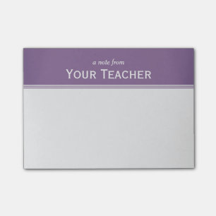 Classic Lavender Purple Personalised 4" x 3" Post-it Notes