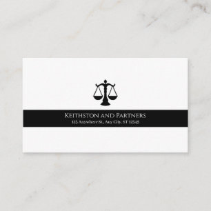 Classic Law & Justice Business Card   Legal