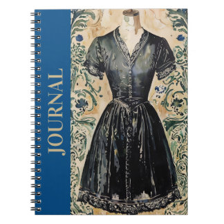 Classic LBD Vintage Spiral Little Black Dress Notebook