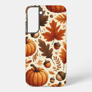 classic leaves/pumpkins/acorns Autumn  Samsung Galaxy Case