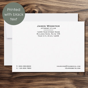 Classic Legal & Professional Attorney at Law Black Card