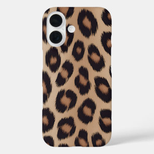 Classic Leopard Animal Print Brown Cheetah iPhone 16 Case