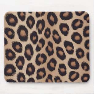Classic Leopard Animal Print Brown Cheetah Mouse Pad