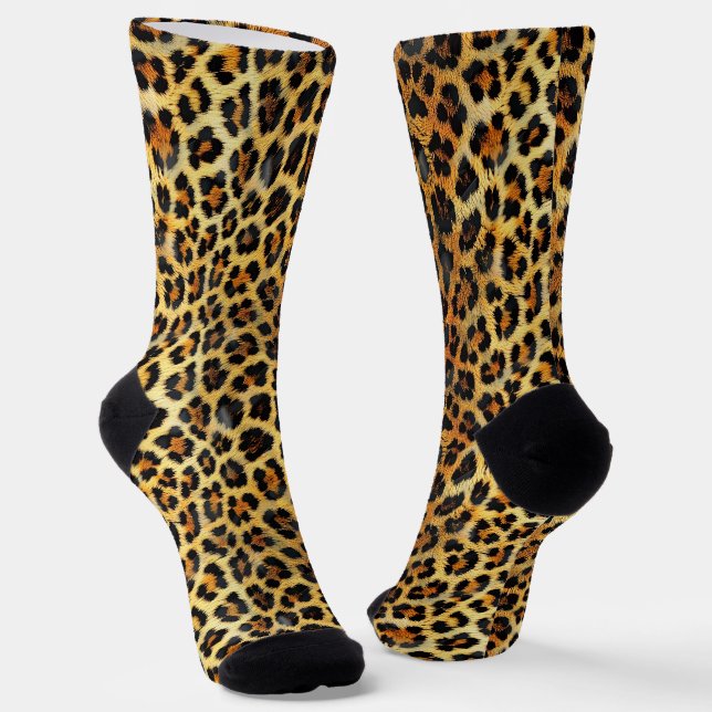 Classic Leopard Pattern Socks (Angled)