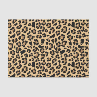 Classic Leopard Print Brown and Black Tissue Paper