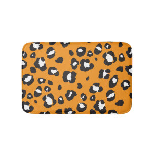 Classic Leopard Print Pattern Bath Mat