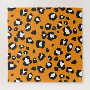 Classic Leopard Print Pattern Jigsaw Puzzle