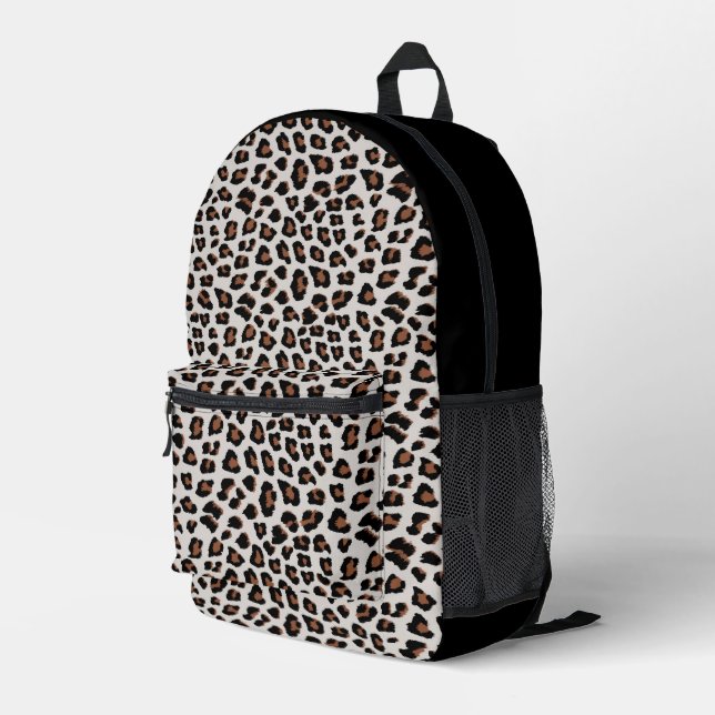 Classic Leopard Print Pattern Printed Backpack (Back Corner Right)