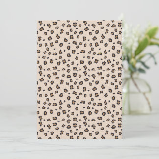 Classic Leopard Print Tapestry Invitation