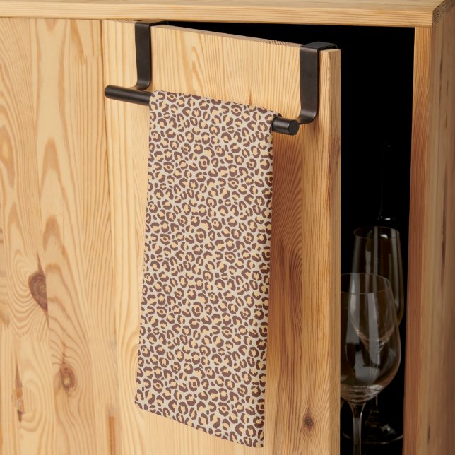 Classic Leopard Series Design 1   Tea Towel (Thirds Fold)