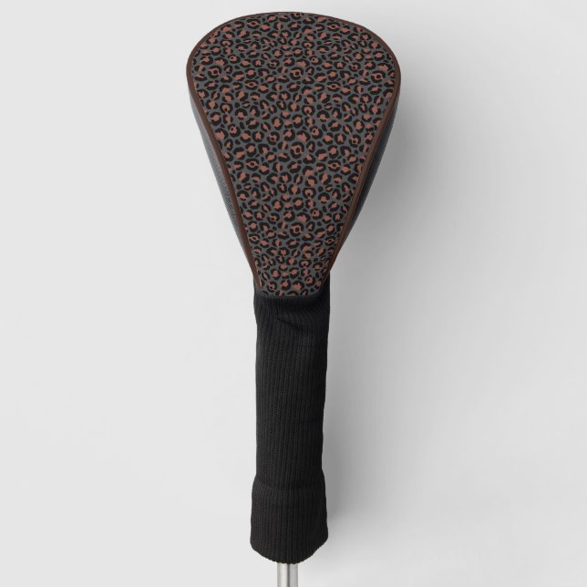 Classic Leopard Series Design 2 Golf Head Cover (Front)
