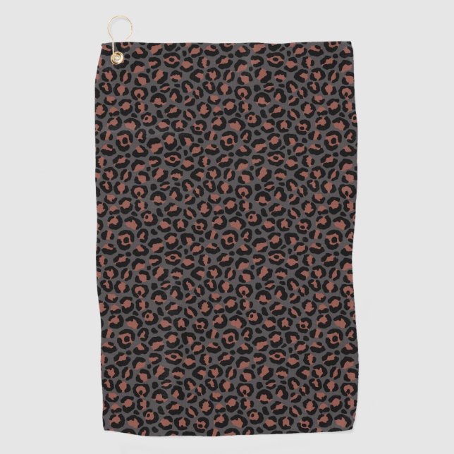 Classic Leopard Series Design 2   Golf Towel (Front)