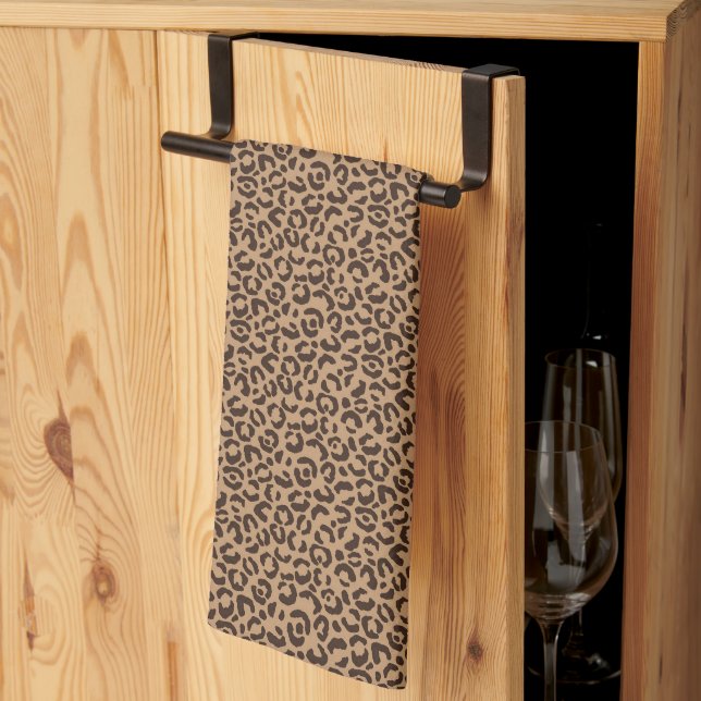 Classic Leopard Series Design 5 Tea Towel (Thirds Fold)