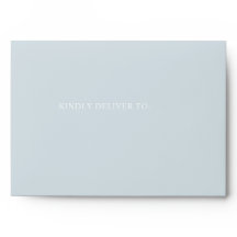 Classic Light Blue Stripe Modern Return Address