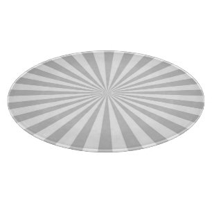 Classic Light Grey Burst Spinning Wheel Cutting Board
