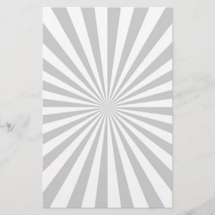 Classic Light Grey Burst Spinning Wheel Stationery
