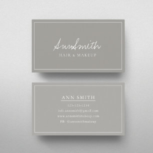 Classic Light Grey Business Card