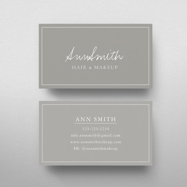 Classic Light Grey Business Card (Creator Uploaded)