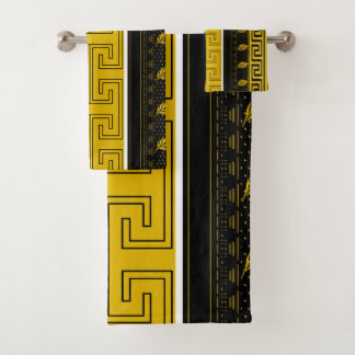 Classic Line Art Bath Towel Set