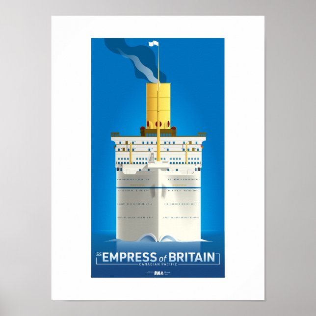 CLASSIC LINER SERIES - SS Empress of Britain Poster (Front)