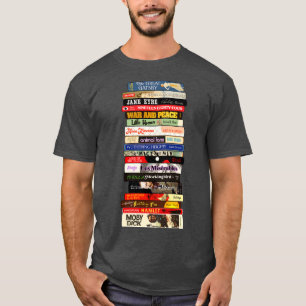Classic Literature Books Stack T-Shirt