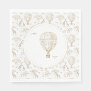 Classic Little Wild One Baby Shower Toile Napkin