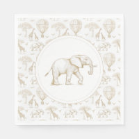 Classic Little Wild One Baby Shower Toile