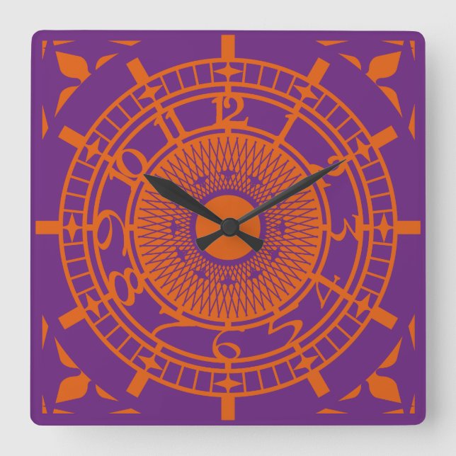 CLASSIC LONDON STYLE. BY MASANSER SQUARE WALL CLOCK (Front)
