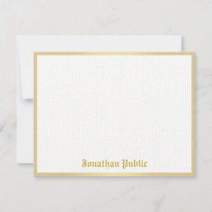 Classic Look Gold Handwritten Name Template Flat