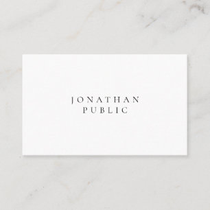 Classic Look Minimalist Elegant Template Simple Business Card