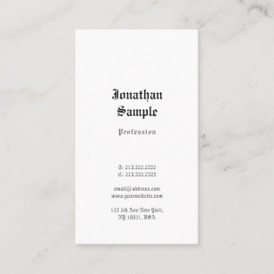 Classic Look Template Old English Text Nostalgic Business Card