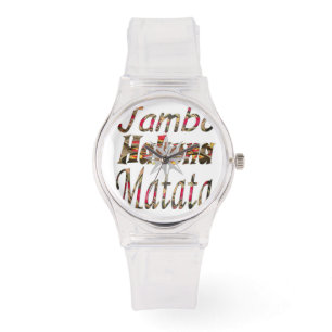 Classic lovely girly Hakuna Matata African Design Watch