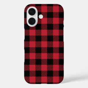 Classic Lumberjack Check Pattern iPhone 16 Case