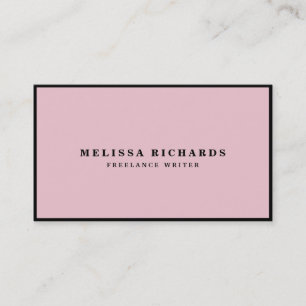 Classic Luxe Black and White with Social Media Business Card