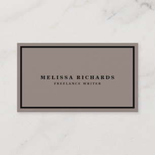 Classic Luxe Black and White with Social Media Business Card