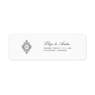 Classic Luxe Custom Monogram Return Address Labels
