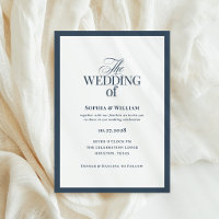 Classic Luxe | Elegant Navy Blue and White Wedding