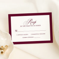 Classic Luxe | Elegant White and Burgundy Wedding