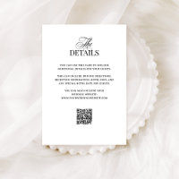Classic Luxe | QR Code Wedding Guest Details