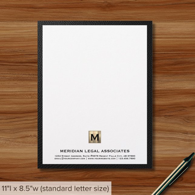 Classic Luxury Business Custom Letterhead (Creator Uploaded)