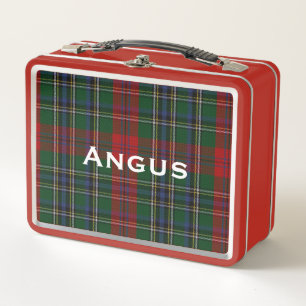 Classic MacLean Tartan Plaid Custom  Metal Lunch Box