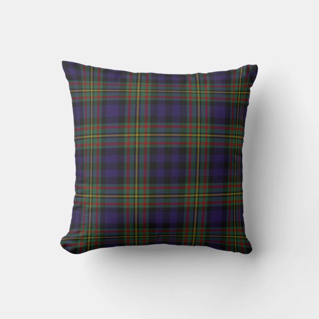 Classic MacLellan Tartan Plaid Pillow (Front)