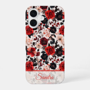 Classic Maid Of Honour Gift Rose Floral Custom iPhone 16 Case