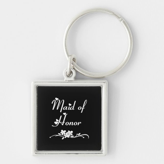 Classic Maid Of Honour Key Ring (Front)