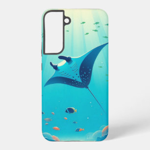 Classic, manta ray coastal art samsung galaxy case